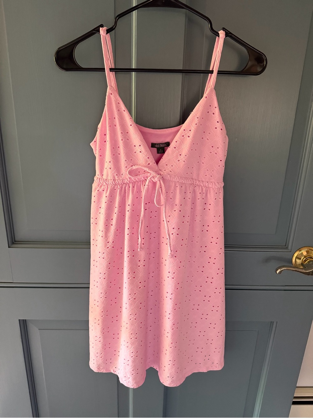 Wild Fable Pink Eyelet Mini Dress – Size Small